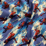 Remnant 220909   1.9m x 140cm wide 100% Cotton Spiderman Marvel Print
