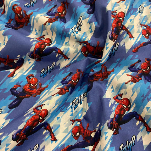 Remnant 220909   1.9m x 140cm wide 100% Cotton Spiderman Marvel Print