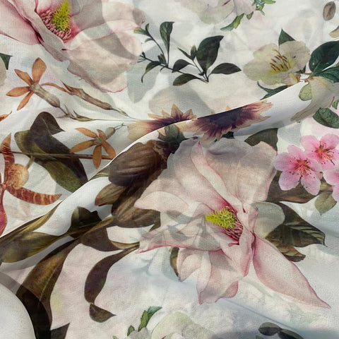 Remnant 120812  1m Stunning Printed Chiffon x 140cm