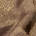 Remnant 60906  1m Sparkle Organza in Brown x 140cm