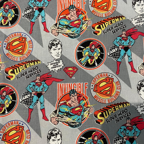 Remnant 131001  75cm x 112cm Superman 100% Cotton