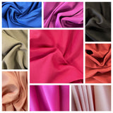 Beautiful Colours Satin Backed Crepe - Select Colour - £7.50m Sold By Half Metre