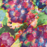 2 Beautiful Floral Designs Stretch Denim - Select Design- £14m (Sold by Half Metre)