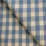 Gingham Mixed Fibres Linen Look  - £7.00 Per Metre - Select Design - Sold By Half Metre