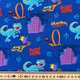 100% Cotton - Hot Wheels Dinosaur - Sold By Half Metre