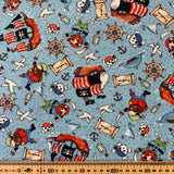 100% Cotton - Jolly Roger - Sold By Half Metre