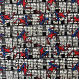 100% Cotton - Spiderman Crawler - Sold By Half Metre