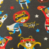 STOF FRANCE Cotton Jersey - Superheros  £8.00   Per Metre - Sold By Half Metre