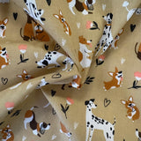 Dogs Polycotton Print - £4.00 Per Metre -  Sold by Half Metre