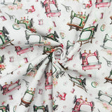 Polycotton Print - Sewing Machines - Sold by Half Metre