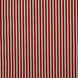 Red and White Narrow Striped Polycotton Print  £4.00 Per Metre -  Sold by Half Metre