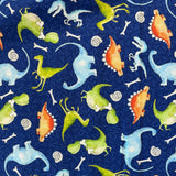 100% Oeko-Tex Cotton - Little Dinosaurs - Sold By Half Metre