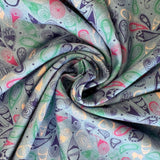 2 Metre Wide - Fabulous Designs of Printed Cotton Jerseys - Just £6.00 Per Metre - Sold By Half Meter