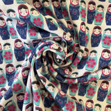 2 Metre Wide - Fabulous Designs of Printed Cotton Jerseys - Just £6.00 Per Metre - Sold By Half Meter