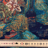 Stunning Mango Silk Digital Prints - Hill Gardens in 2 Colours - Black / Brown