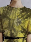 Linen Rayon Tie Dye Designs in Orange and Yellow  - £11.00 Per Metre - Select Colour - Sold By Half Metre