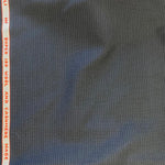 Remnant 110837  1.25m Super Wool and Cashmere Suiting Black with a light grey pinstripe 150cm Wide