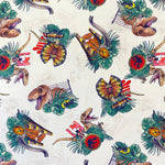 100% Craft Cotton - 2 DESIGNS JURASSIC PARK OPULENT JUNGLE DINOSAURIA AND FILM ICONS