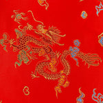 Red Dragon Chinese Satin Brocade - £7.50m (Sold By Half Metre) 112cm wide 100% Polyester