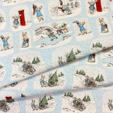 100% Cotton  - PETER RABBIT CHRISTMAS - Select Design - £9.00 Per Metre - Sold by Half Metre