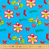 100% Craft Cotton THE GRINCH BY DR SEUSS - Christmas - £6.50 Per Metre -  Sold by Half Metre
