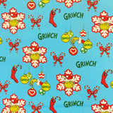100% Craft Cotton THE GRINCH BY DR SEUSS - Christmas - £6.50 Per Metre -  Sold by Half Metre