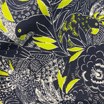 Remnant 130902  1.25m x 150cm Cotton / Viscose Stunning Parrot Fabric