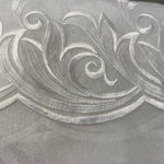 Remnant 60935  1.3m x 125cm Ivory Embroidered Organza
