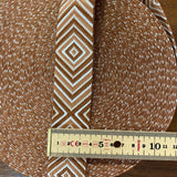 Geometric 4cm Wide Bag Strapping in 5 Colours Green, Pink, Brown, Gold and Beige