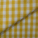 Gingham Mixed Fibres Linen Look  - £7.00 Per Metre - Select Design - Sold By Half Metre