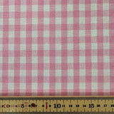 Gingham Mixed Fibres Linen Look  - £7.00 Per Metre - Select Design - Sold By Half Metre