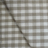 Gingham Mixed Fibres Linen Look  - £7.00 Per Metre - Select Design - Sold By Half Metre