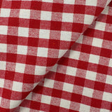 Gingham Mixed Fibres Linen Look  - £7.00 Per Metre - Select Design - Sold By Half Metre