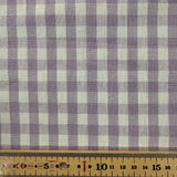 Gingham Mixed Fibres Linen Look  - £7.00 Per Metre - Select Design - Sold By Half Metre