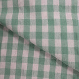 Gingham Mixed Fibres Linen Look  - £7.00 Per Metre - Select Design - Sold By Half Metre
