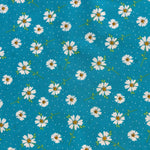 PRETTY FLORALS BY THE CRAFT COTTON CO. PINK AND TURQUOISE - £5.00 Per Metre - Sold By Half Meter