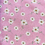 PRETTY FLORALS BY THE CRAFT COTTON CO. PINK AND TURQUOISE - £5.00 Per Metre - Sold By Half Meter
