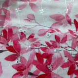 Remnant 150404   2m Pink Floral Design Anglais  150cm wide