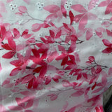 Remnant 150404   2m Pink Floral Design Anglais  150cm wide