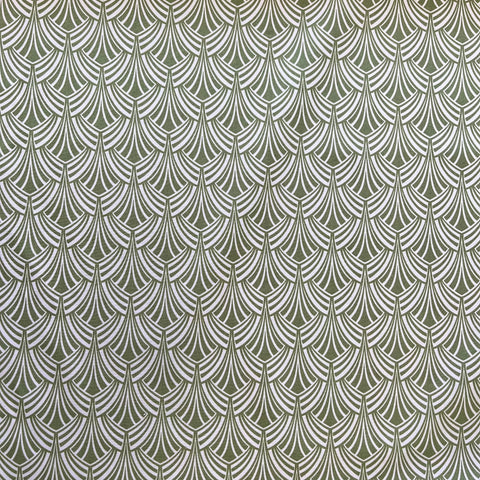 Art deco design Arcadia green dresses Kayes 100% cotton dressmaking Southend Westcliff sewing fabric craft clothes pattern fabric shops Metre discount cheap 