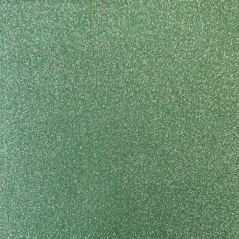 100% Cotton Christmas - Glitter - Green - Sold by Half Metre