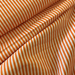 100% Cotton  -  Stripe - Orange - Sold by Half Metre