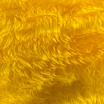 Short Pile Faux Fur - Yellow - Sold By Half Metre