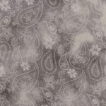 Remnant 240710 1m 100% Cotton - Paisley Grey - 115cm Wide approx