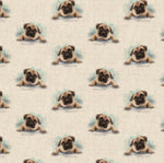 Linen Look Animals - Select Design - Sold By Half Metre