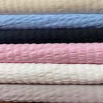 Seersucker Polycotton - Select Colour - £4.00 Per Metre - Sold By Half Metre