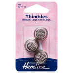 Thimbles -  3 Assorted Sizes