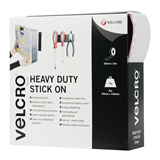 Velcro - Heavy Duty Stick On - White 50mm