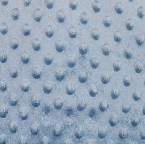 Dimple Minky Fleece - Blue - Sold By Half Metre