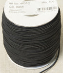 1 Cord (1mm Wide) Elastic - Black/White